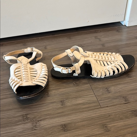 SCHUTZ Shoes - Proenza schouler White Strappy Sandals gladiator flat leather eu 37 caged